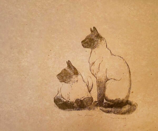 Two Siamese - Martha Cawley