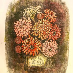 Zinnias - Martha Cawley