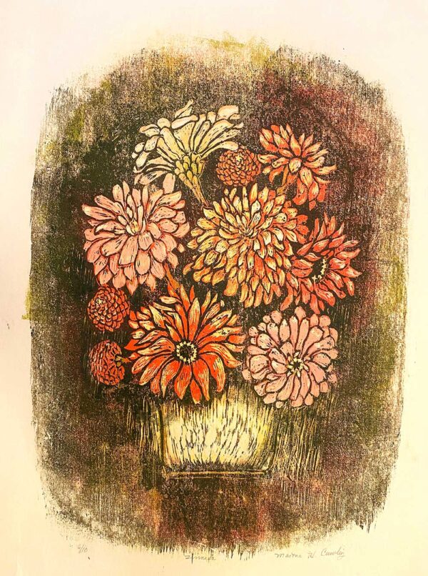 Zinnias - Martha Cawley